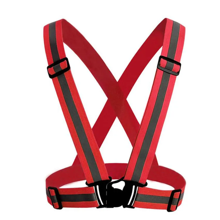 Hot Sale Adjustable Strap Belt High Visibility Reflective Running Gear Vest