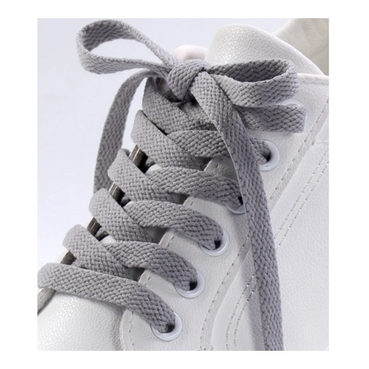 Хорошая цена, гарантия качества, яркие хлопковые плоские шнурки на заказ для повседневной обуви и кроссовок