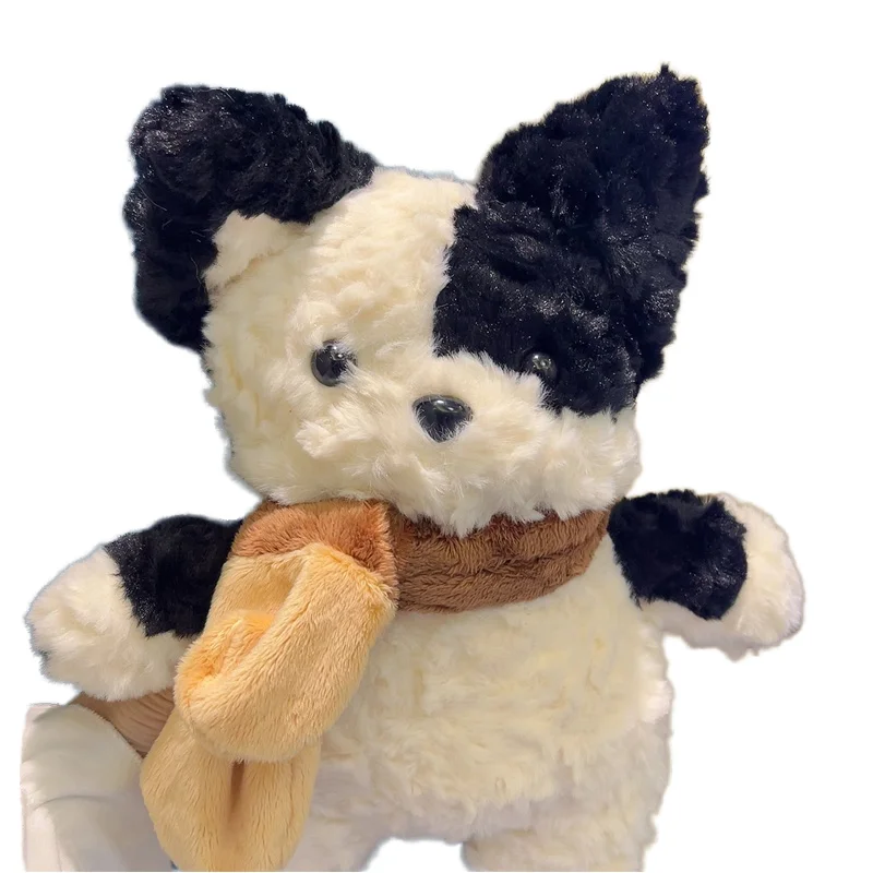 Cute Little Sleep Coax Pillow Toy Birthday Gift Men Women Stuffed PP Filling Material Scarf Repair Design  Koji Dog Plush Doll