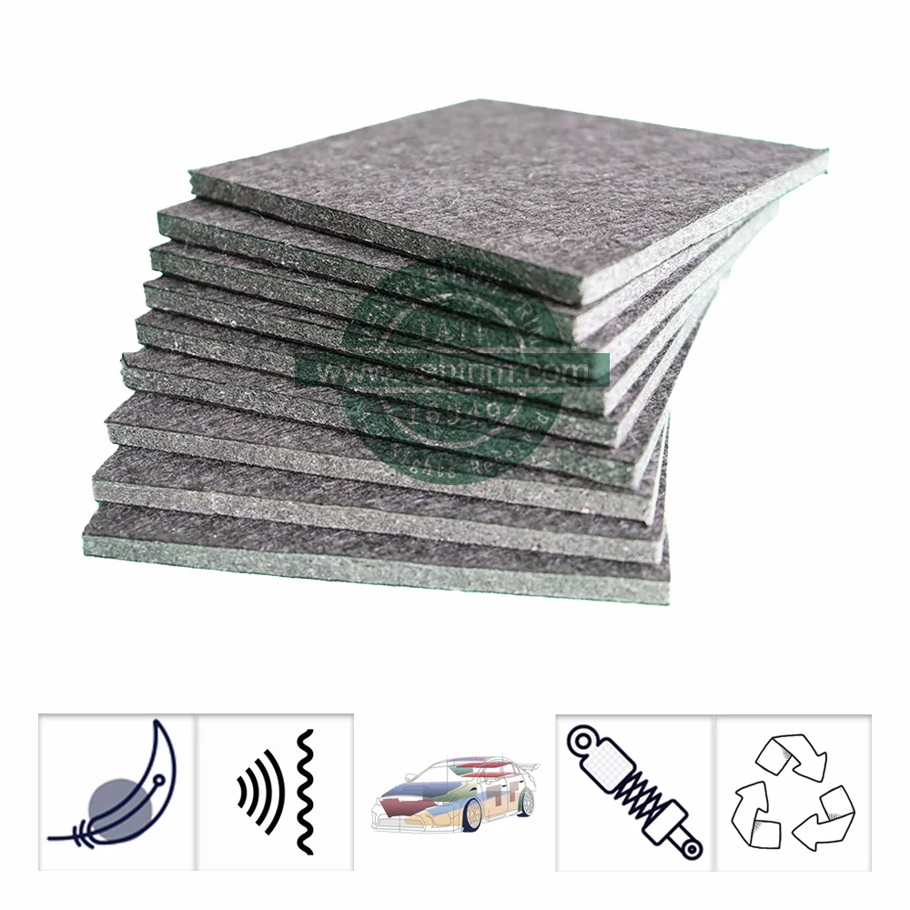 Best Felt car Insulation Car Sound Deadening Felt Glass Fiber Sheet For Chassis Protect Panel