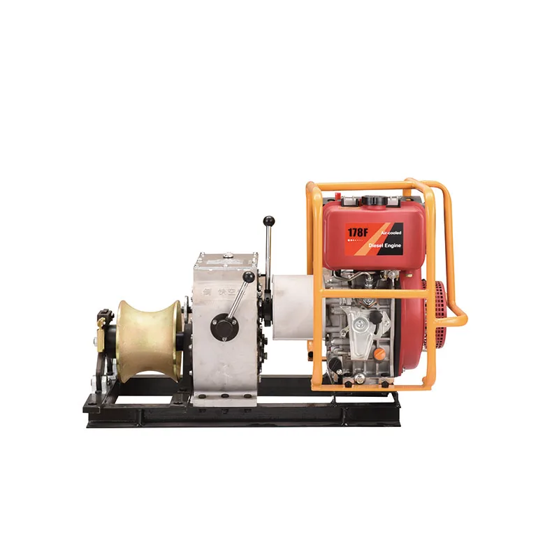 3 Tons Forest logging Fishing Portable Lifting Hoist Petrol Powered  Gasoline Engine Power Wire Rope Cable Pulling  Winch