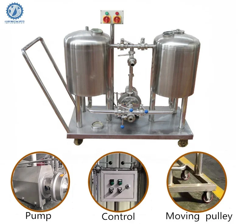 Система очистки cips CIP 100 л для пивоваренных резервуаров