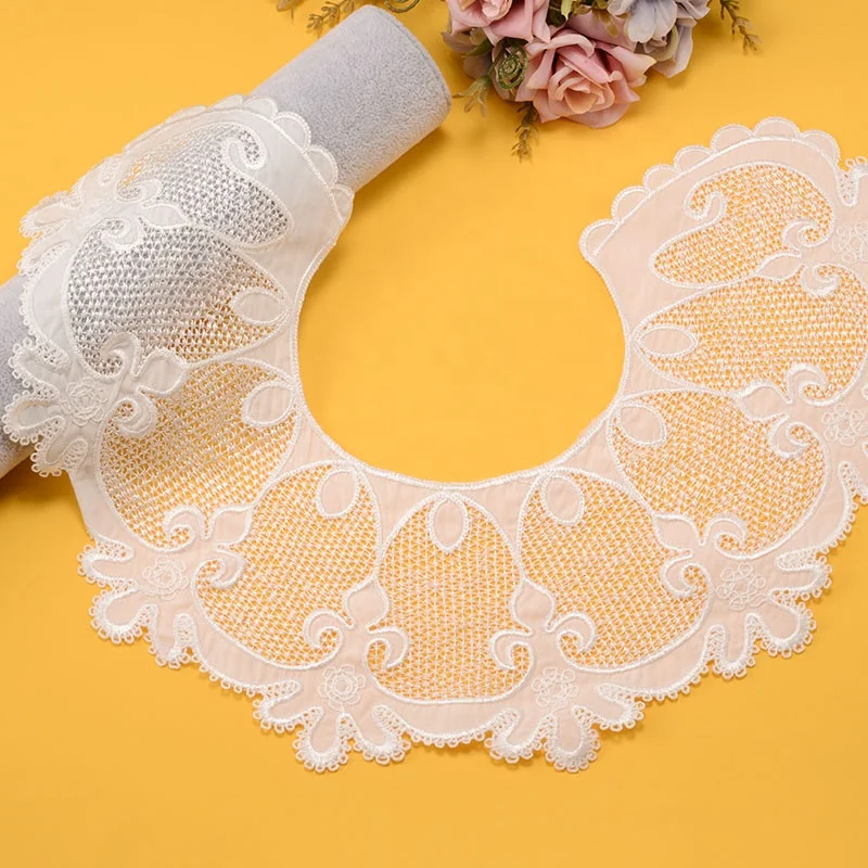 Embroidery Lace Decorative Trimmings Neckline Polyester False Collar  Lace Ornament