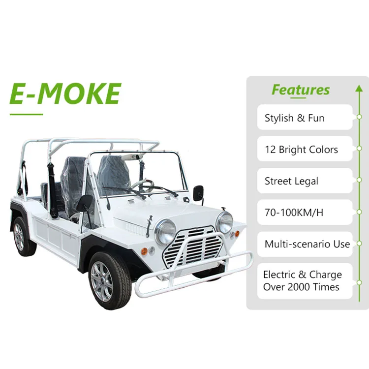 Подгонянный 8-10 часов времени зарядки электромобиля-E Mini Moke автомобильный комплект 40 км/ч оригинальная электрическая мощность мини-Moke Car