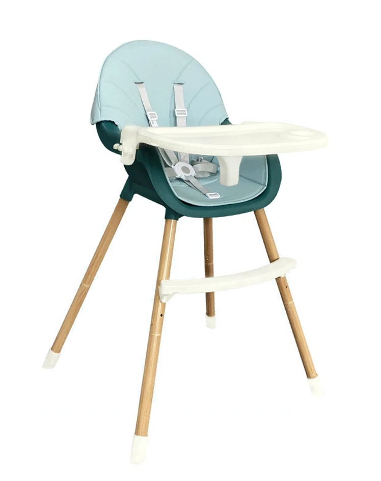 Rotatable Wooden Baby High Chair for Baby Feeding, 5 in 1 High Chair Wooden High Chairs