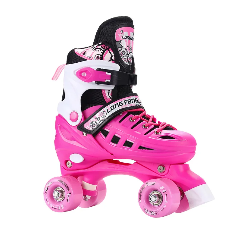 Factory Wholesale Skating Shoes for Adults Children Double Row Wheel Roller Skates for Men Women Four-Wheel Roller Skates Summer