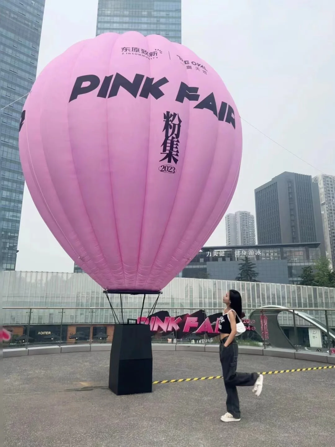 Hot Air Balloon Inflatable Model Giant Outdoor Advertising & Promotion Support Video Phone Inspection