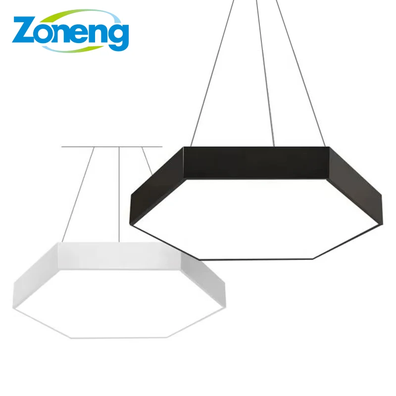 Zoneng Best Selling Gym/Bar/Dance Room/Bed Room Office Pendant Lamp Ceiling Mount Light Surface Mounted Circular Led Chandelier