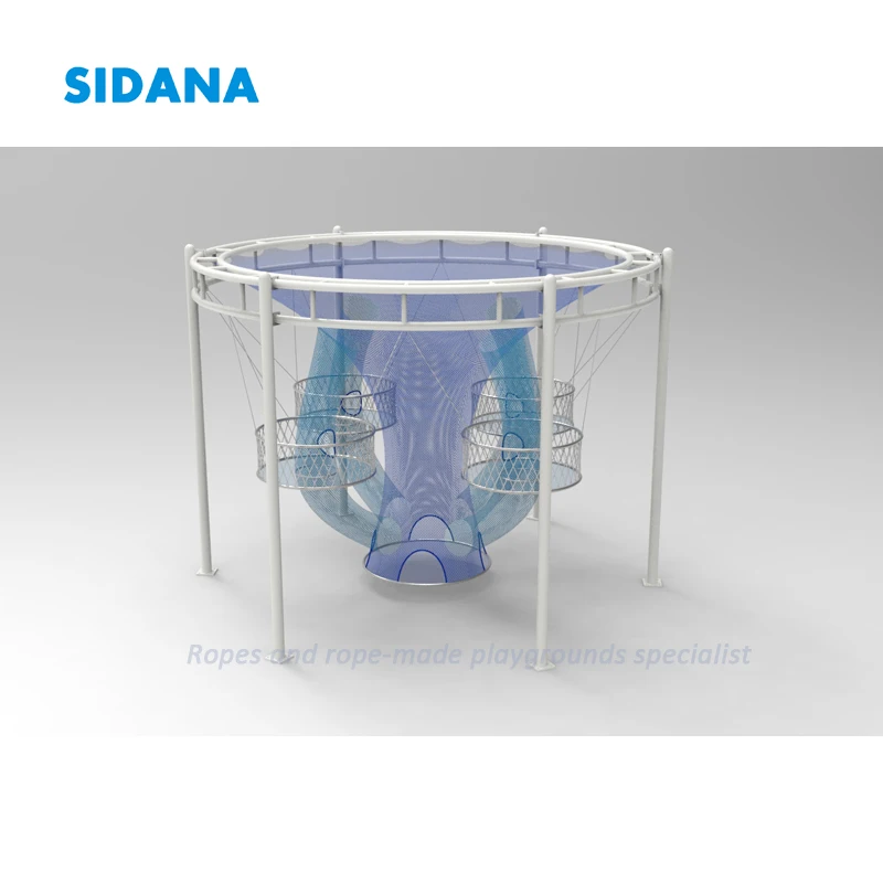 
High strength climbing rope net rainbow climbing nets for children playground 
