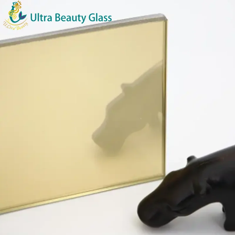 Ultrabeauty- Factory custom heat reflective glass anti dazzling toughened laminated color coated glass