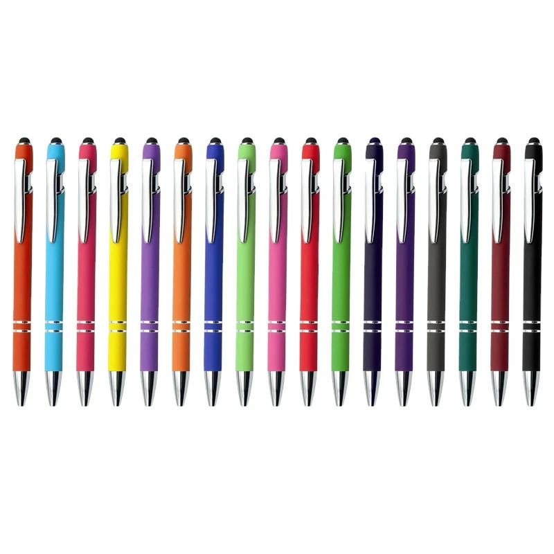 Promotion Advertising Gift 2 in 1 Ballpoint Pen Stylus Screen Ballpoint Metal Pen With Custom Logo