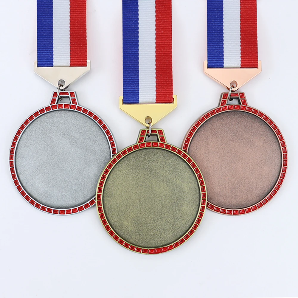 Swimming Large Judo China Drape Chocolate With Ribbon Championship Gymnastics Award Custom Gold Old Sports Medals Blank Medal