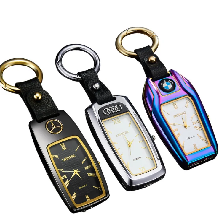 
2020 Flameless And Windproof Usb Watch Lighter For Men With Flashlight 