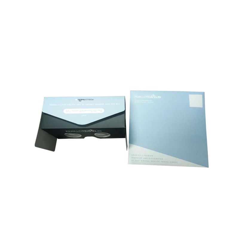 2021 рекламных изделий с логотипом на заказ коробка виртуальной реальности 3D картонные очки виртуальной реальности VR гарнитура для смартфонов Android и IOS