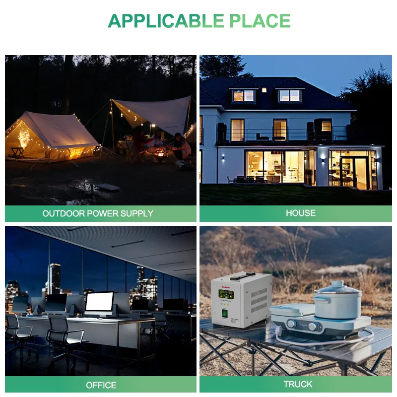 Winter heating cooker home use 1500va ups dc to ac power 12v 220v pure sine wave inverter