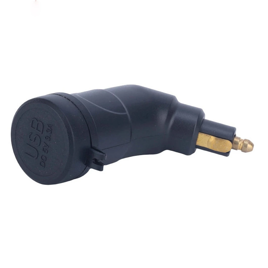 High Quality Waterproof 12V-24V Dual Ports USB Motorcycle Elbow Power Charger Socket with LED Colorful Lamp