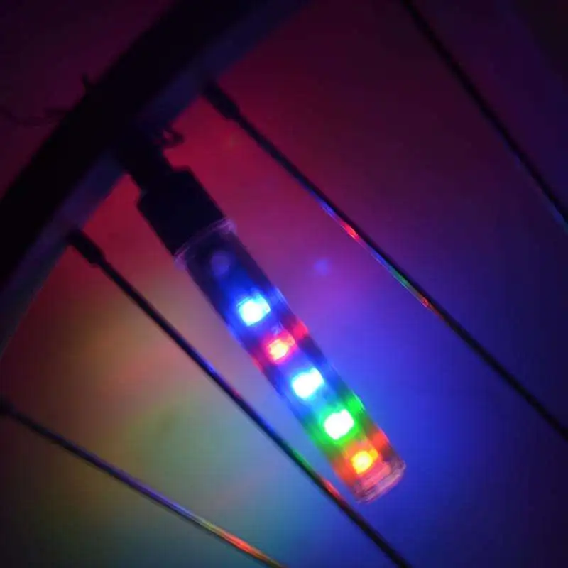 Safety Warning Night Riding  Bike Led Light Wheel Mountain Road Bike Bicycle Firefly Spokes LED Light