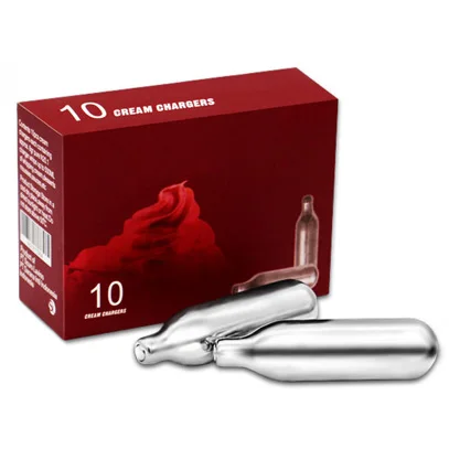 wholesale n2o gas 8g for whipped cream chargers with food grade n2o cannisters laughing gas nos n20 nitrous oxide cartridge