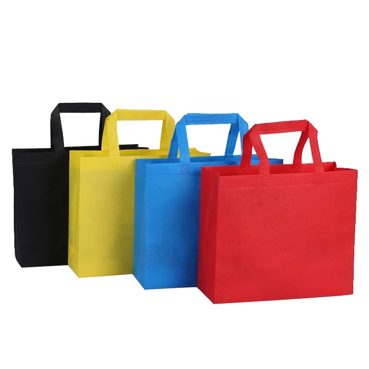 Wholesale cheap ultrasonic non woven fabric carry shopping bag in stock