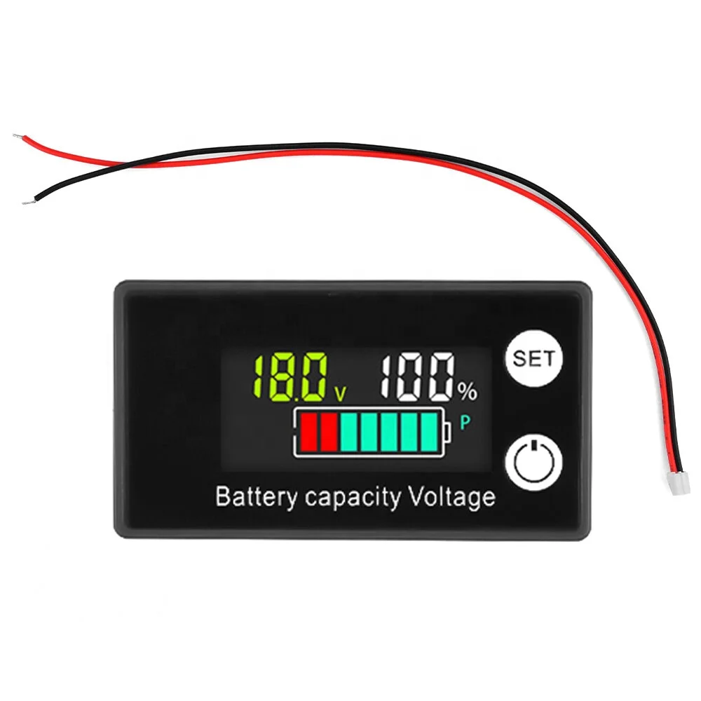 12V 24V 48V Waterproof Battery Capacity Indicator DC8-100V Lead Acid Lithium LiFePO4 Car Battery Tester Meter