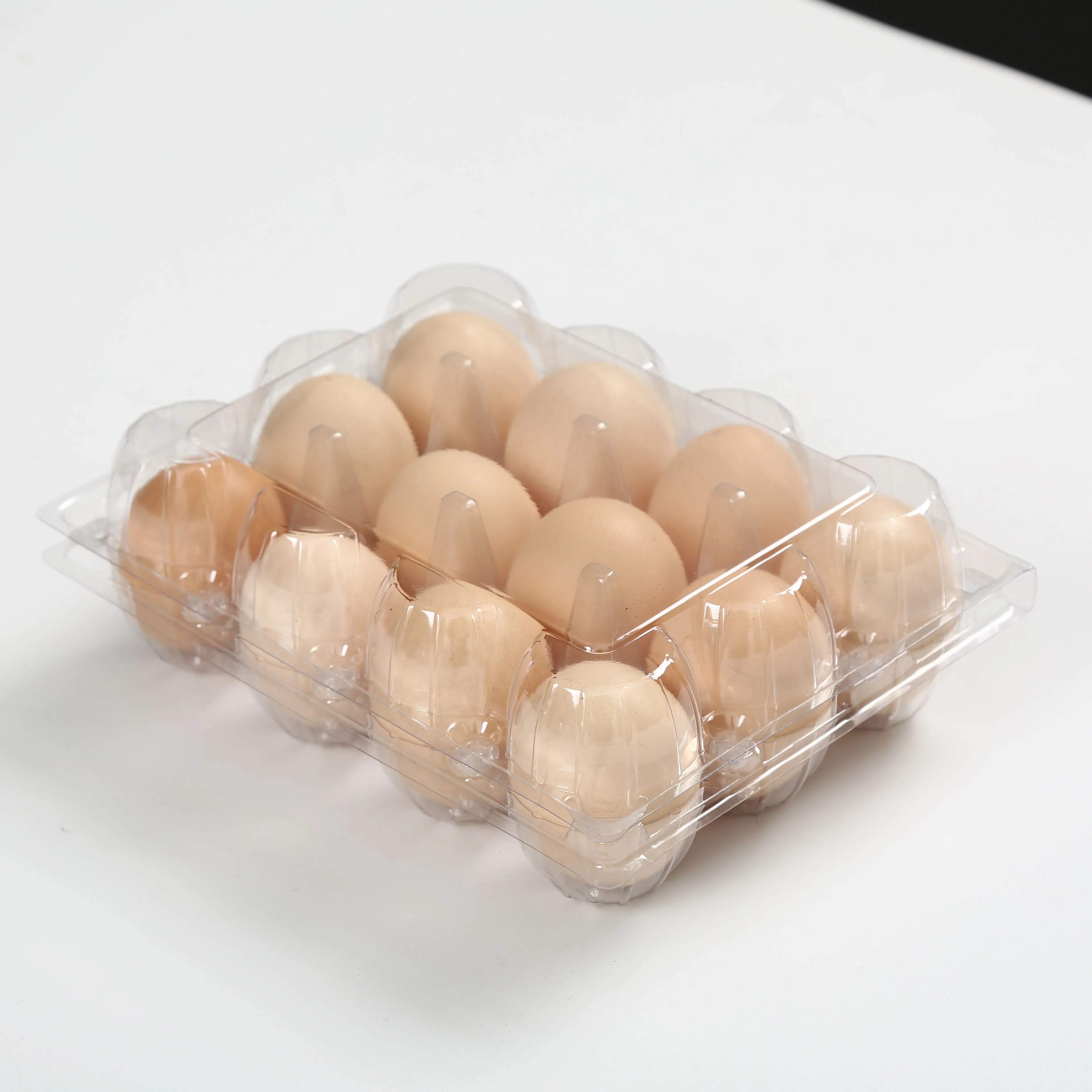Transparent customized plastic PET Egg Tray for sale