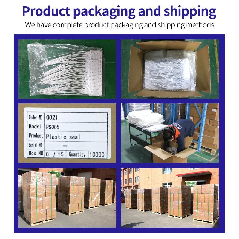 JCPS005 Container Disposable Plastic Seal Plastic Seal For Clothes Sneakers Plastic Tag