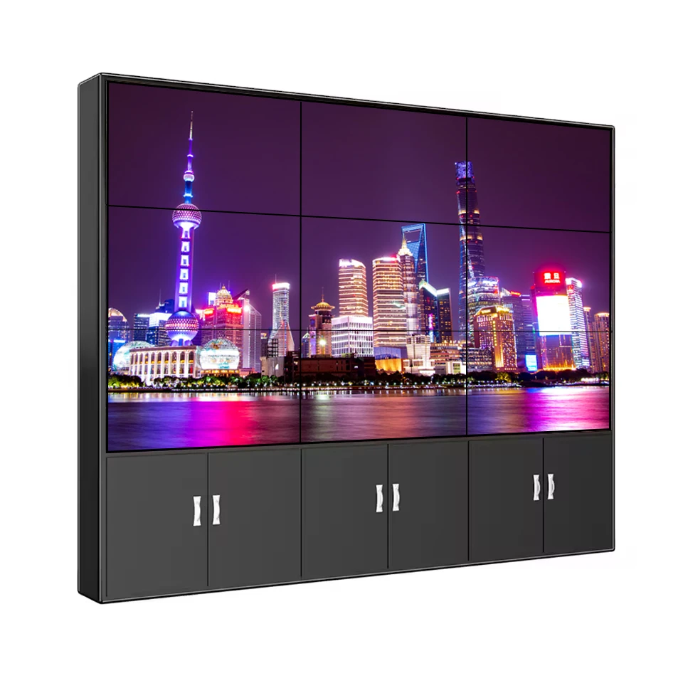 4k mount LCD  videowall unit digital signage display splicing screens did lcd tv 2x3 55 inch video wall