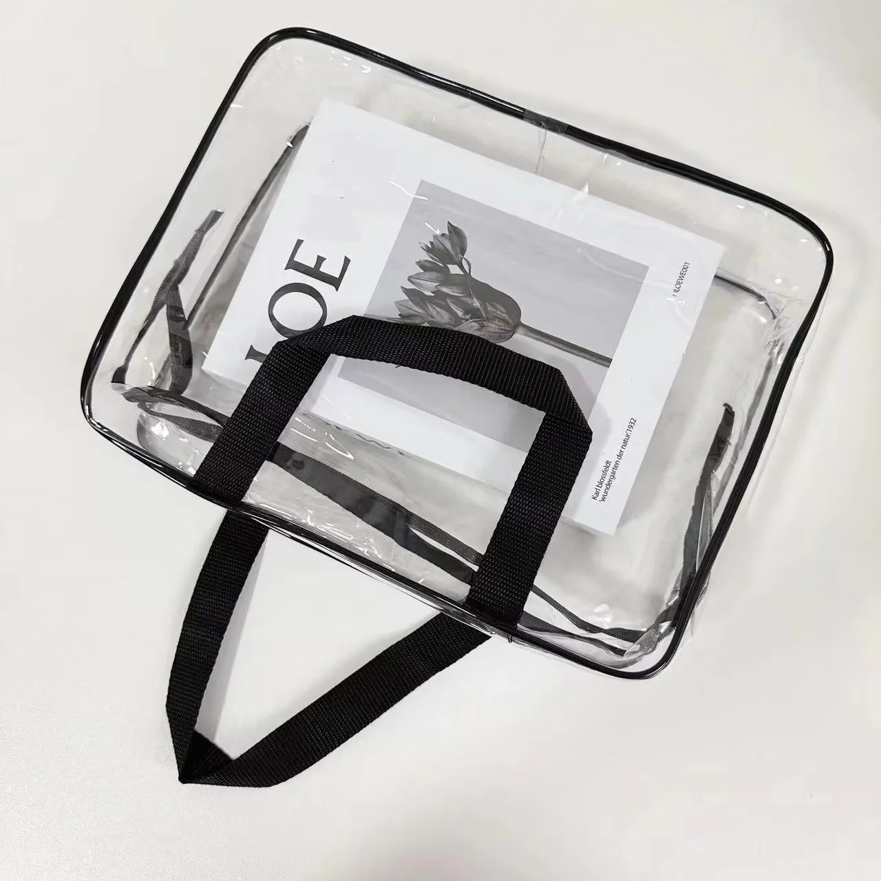 Custom Size Logo Soft Plastic Makeup Zipper Bag Shoe Storage Waterproof Packaging Eva Bag Pvc Zipper Bag