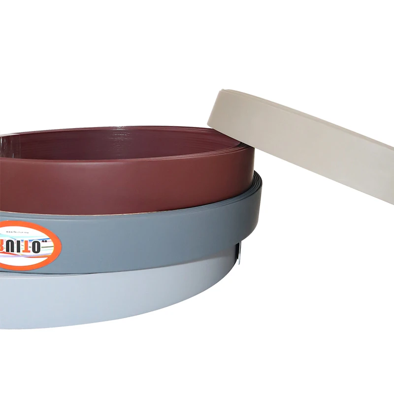 Particle board kitchen furniture edge banding eco-friendly wood grain solid color support customized