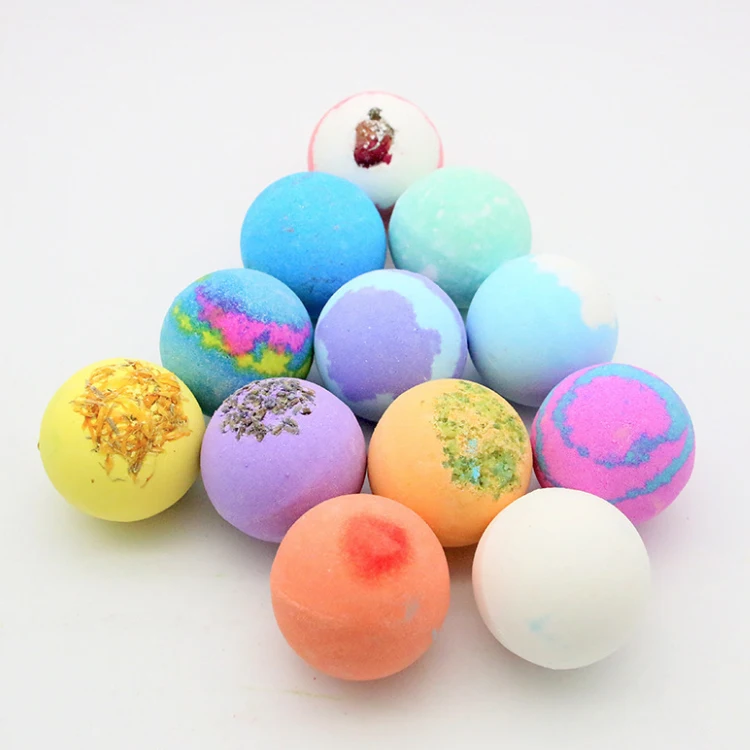 
Wholesale Natural Organic Custom Private Label 12 Handmade Essential Oil Mini Vegan Moisturize Skin Fizzy Bath Bombs Gift Set 