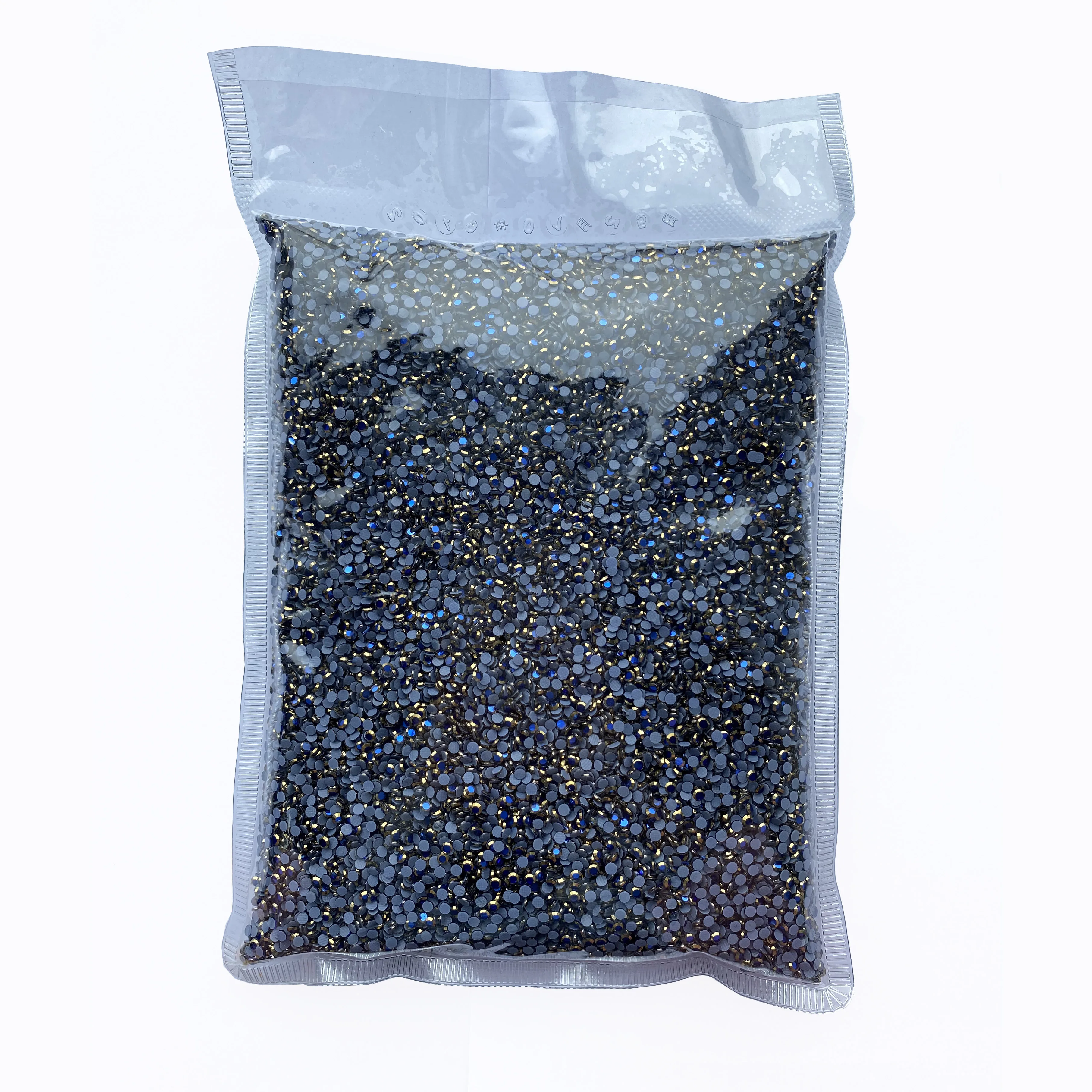 New Product Flat Back Glass Crystals Gold Rhinestone Bling The Lens Diamond Hotfix Iron On Rhinestones For Garment Clothes