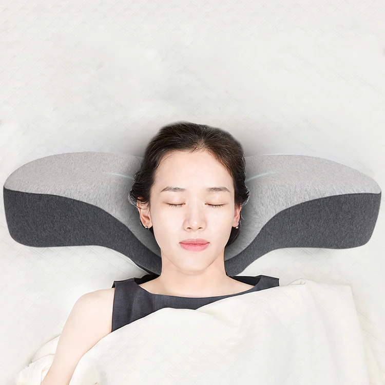 oem mould beauty leisure ergonomic firm cervical latex memory foam sleep well curve contour bedding pillows for neck pain