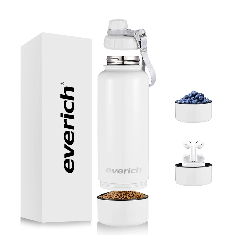 Hot Selling Everich Sport Double Wall Stainless Steel Thermos Vacuum Water Bottle Outdoor Use Feeder Container