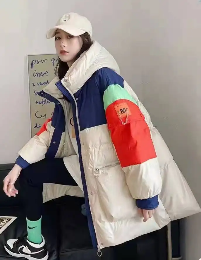 Plus size long down jacket winter jacket and coats women Mid-Length 2021