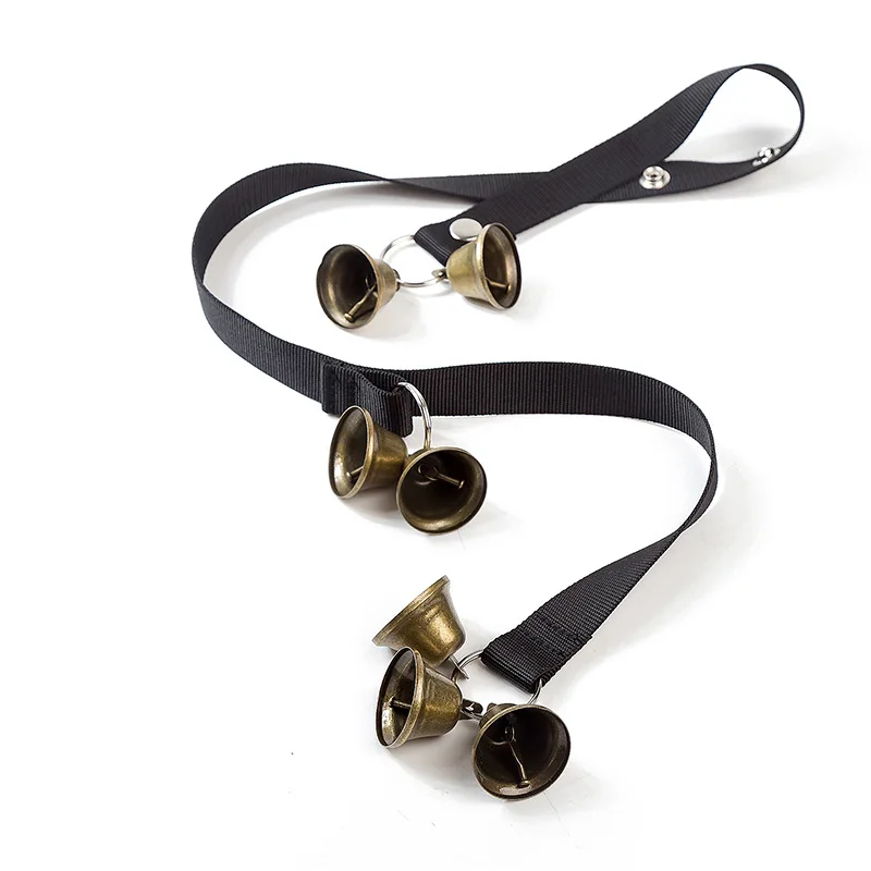 
Pet Doorbell Rope Dog Training Bells Out Alarm Doorbells pvc leash Guide Dog Brass Doorbells Pet Supplies 