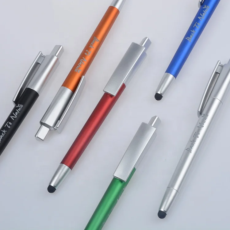 3 in 1 Smart Stylus Ballpoint Pen Custom LED Light-Up Advertising Promotional Pen with Logo