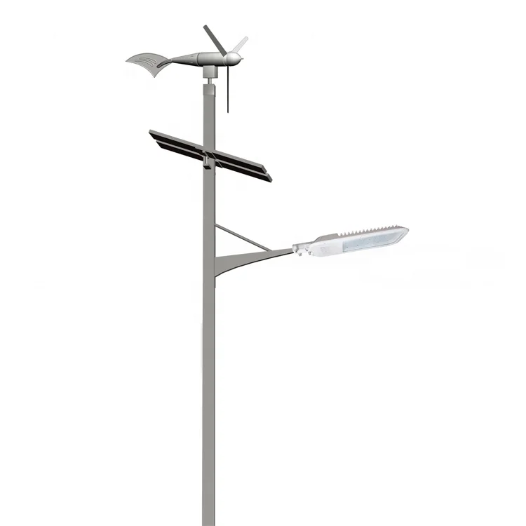 Hepu Sufficient Power 12 Hours Full Bright Wind Solar Hybrid Street Light, All in One Solar LED Street Light 40 Watt Lamp Solar