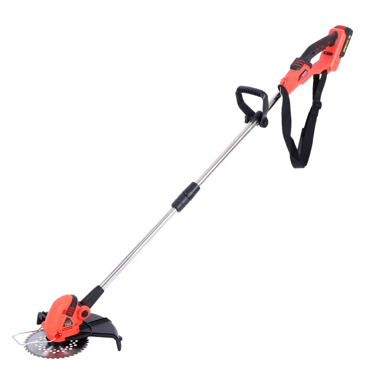 Lithium Battery Rechargeable Industrial Lawn Saw High Power Long Pole Hand-Held Lawn Mower Without Brush