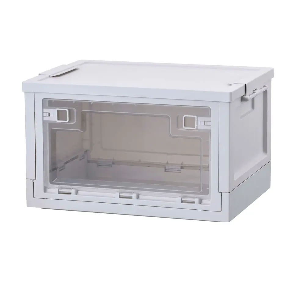 Transparent Portable Collapsible Hot Seller High Quality Plastic Foldable Storage Bin Box