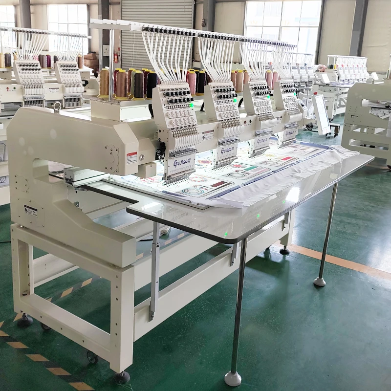 Top selling industrial tajima machine head 4 heads embroidery machine for beads sequin cord embroidery on clothes fabric