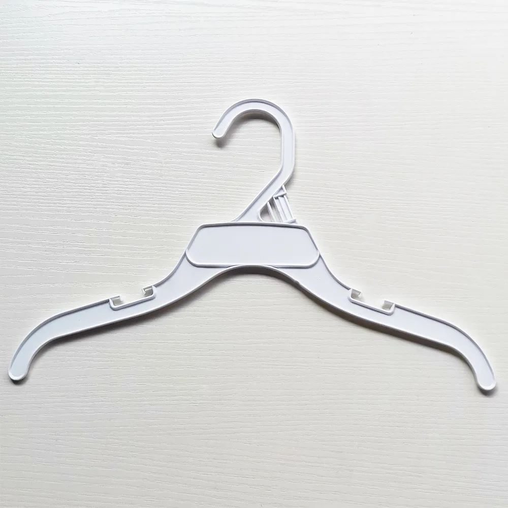 12inch 496 Wholesale Custom Transparent Plastic Hanger Baby Cheap Clothes Hanger Children Clothing Hanger