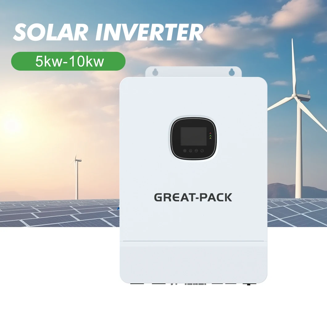Dual MPPT Pure Sine Wave Hybrid Off Grid 5kw 8kw 10kw Split Phase Solar Inverter 10kw Solar Inverter 5.5kw Solar Inverter