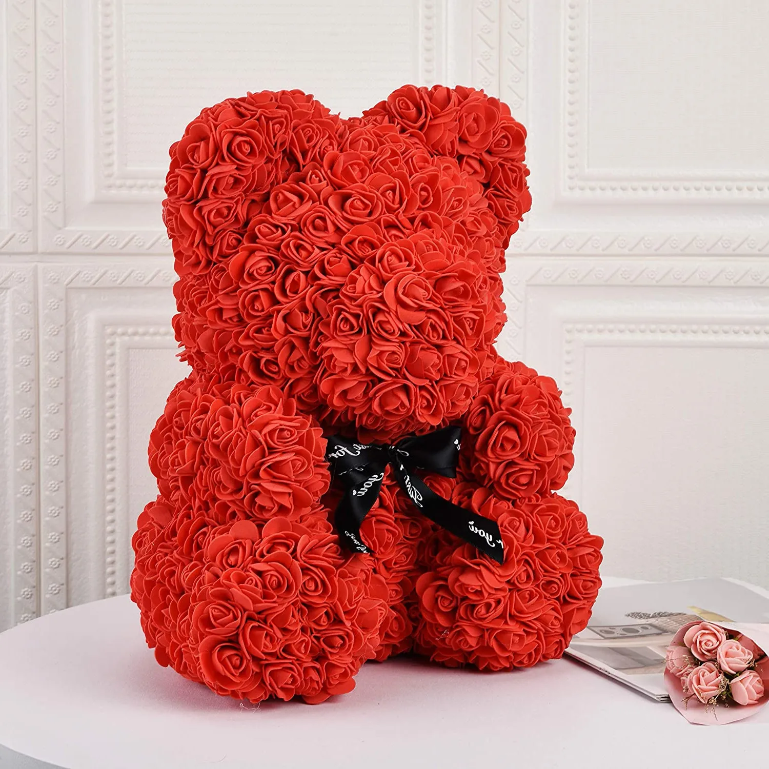 New Years Toys Birthday Souvenirs Squishy Rose Bear Teddy Rose Bear 40cm Valentine Day 2022