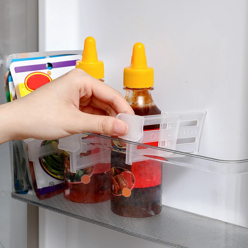 Household Kitchen Separator Tidy Organizer/Plastic Retractable Refrigerator Dividers Extended Partition Board