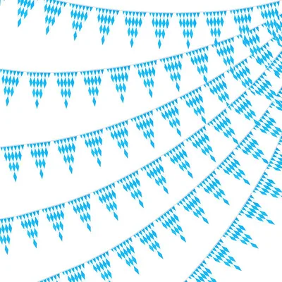 
2021 Wholesale Custom Pennant String Flag Customized Various Materials Oktoberfest Flag 