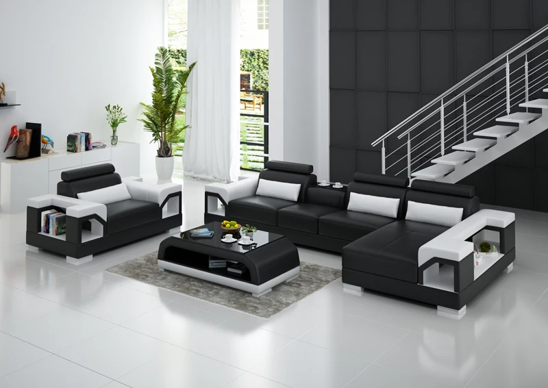 KEHUI Sectional Sofa Recliner Corduroy for Set Shaped Seat Couch with Reclining Beige Chaise Velvet Cloud Fabric Sectional Sofa