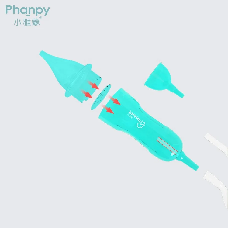 Phanpy Baby Silicone Nasal Aspirator Ajustable Suction Device BPA Free New Born Nose Sucker Infants Sniffle