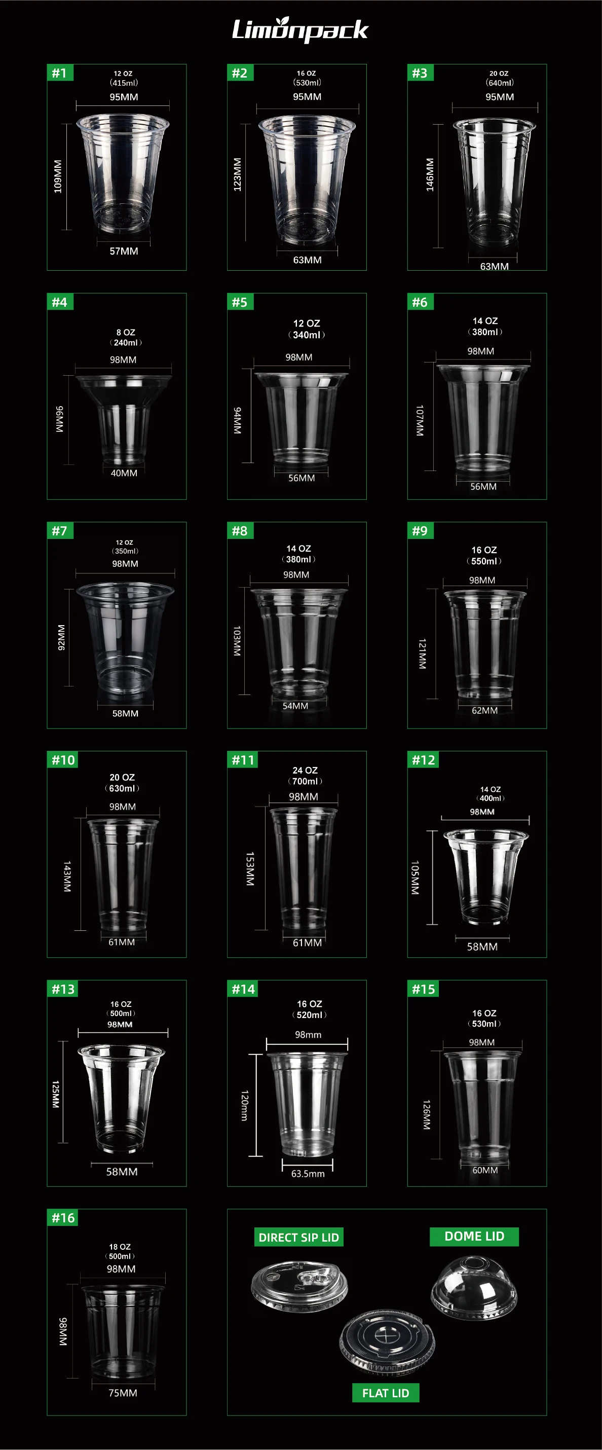 Custom logo 350ml 16oz 500ml 700ml disposable thick smoothie PP clear transparent plastic bubble boba milk tea cup with lid