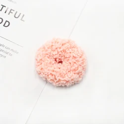 2021 fashion luminous plush high quality elastic hair scrunchies candy color hair tie for girls