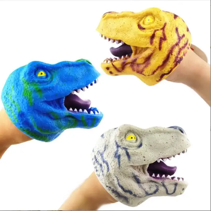 Realistic Dinosaur Hand Puppet Toys Dinosaur Costume Puppet Rubber Dinosaur Hand Puppet